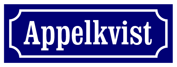 Namnskylt Gatublå, Clarendon / Fransk