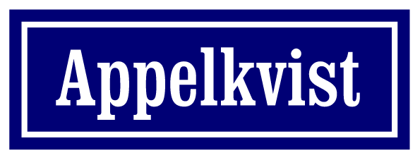 Nimikyltti Sininen, Clarendon / Suora