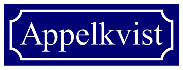 Nimikyltti Sininen, Times regular / Ranskalainen