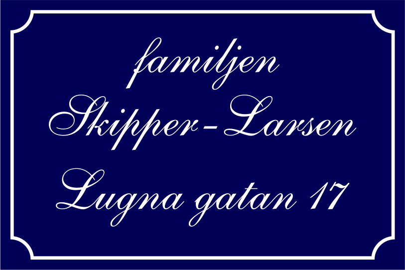 Nimikyltti Sininen, Shelley / Ranskalainen - 6
