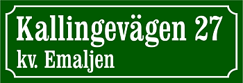 Naapuruston merkki Nostalgia vihreä, Clarendon / Ranskalainen