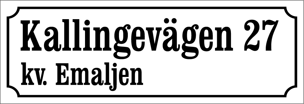 Naapuruston merkki Valkoinen, Clarendon / Ranskalainen