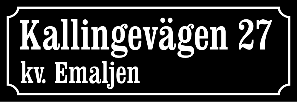 Naapuruston merkki Musta, Clarendon / Ranskalainen