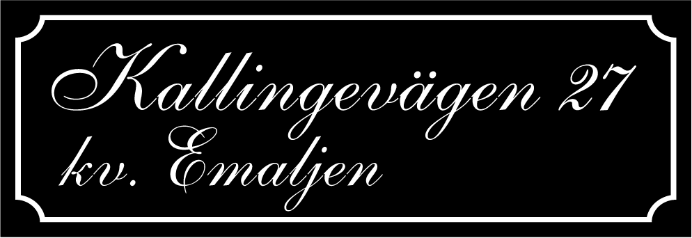Naapuruston merkki Musta, Shelley / Ranskalainen