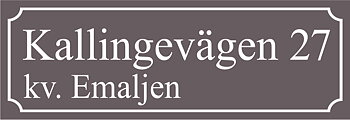 Naapuruston merkki Keskiharmaa, Times regular / Ranskalainen