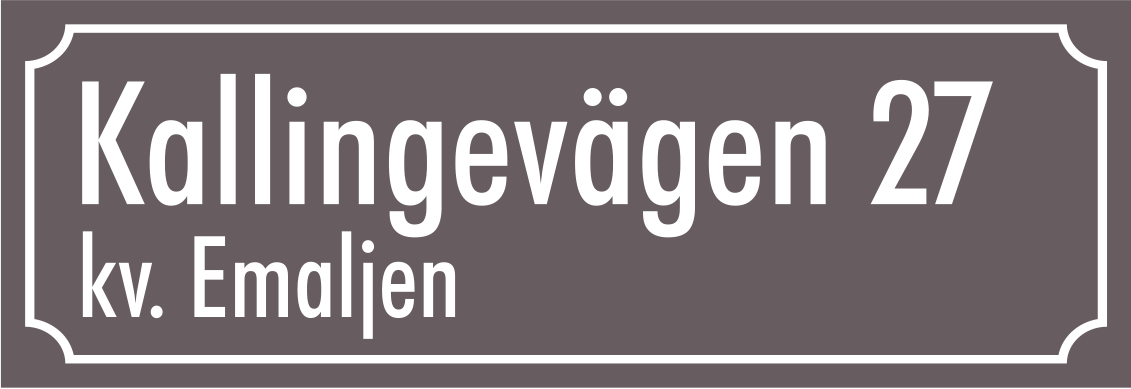 Nachbarschaftsschild Mittelgrau, Futura / Französisch