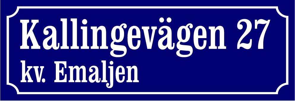Naapuruston merkki Sininen, Clarendon / Ranskalainen