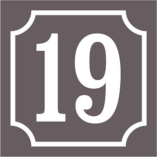 Talon numero Keskiharmaa, Clarendon / Ranskalainen