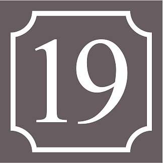 Talon numero Keskiharmaa, Times regular / Ranskalainen