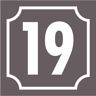 Talon numero Keskiharmaa, Futura / Ranskalainen