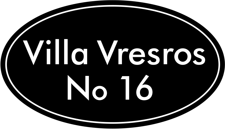 Oval navneskilt Sort, Futura / lige - 3