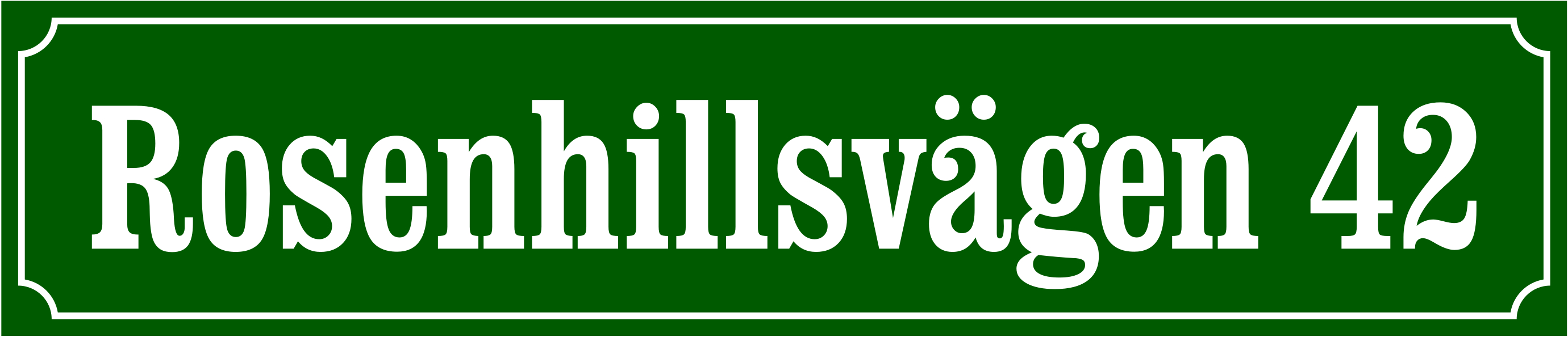 Straßenschild Nostalgia Grün, Clarendon / Französisch - 7