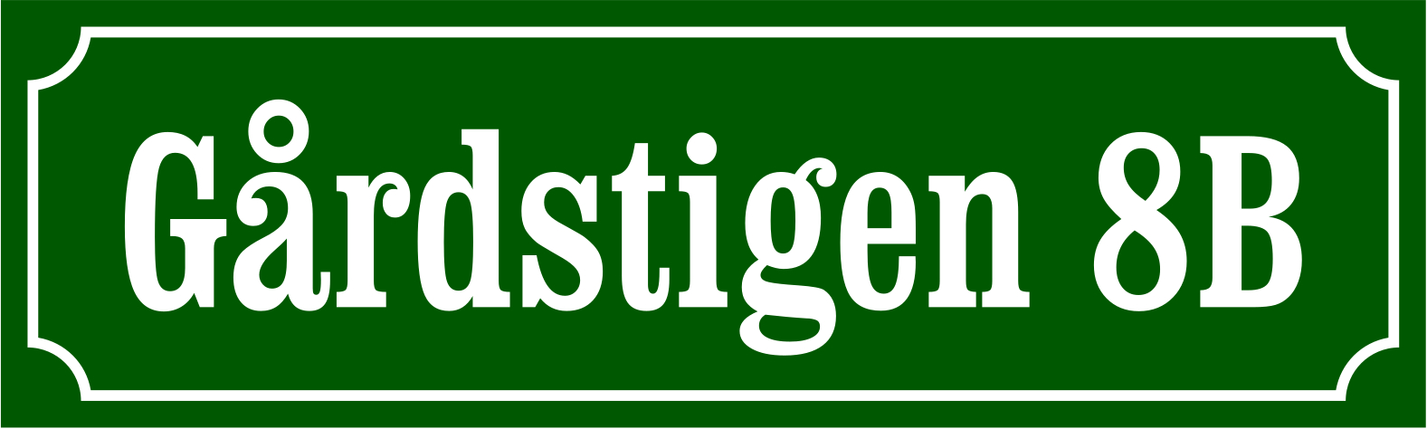 Straßenschild Nostalgia Grün, Clarendon / Französisch - 3