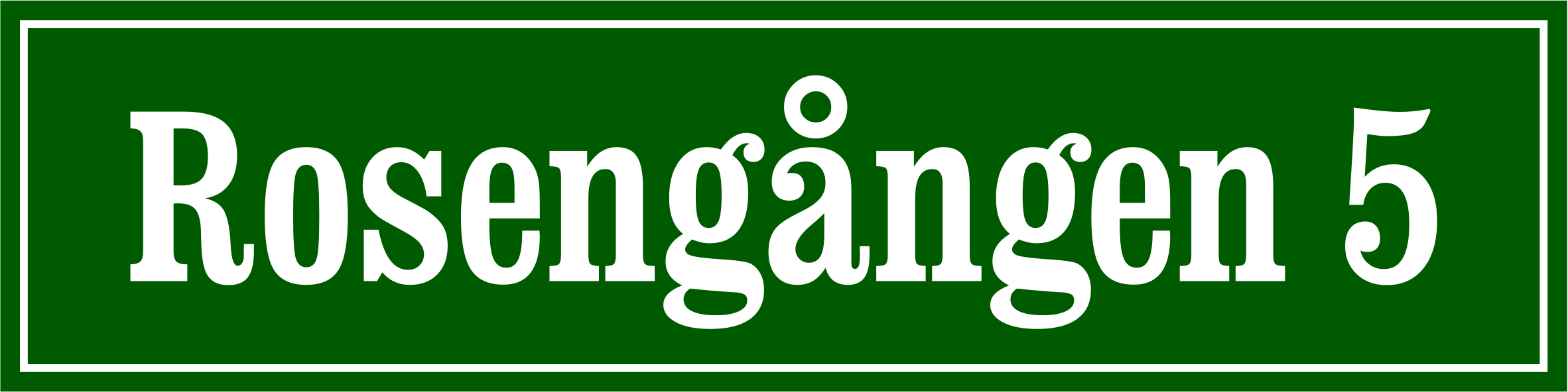 Gadenavneskilt Nostalgi Grøn, Clarendon / Lige - 6