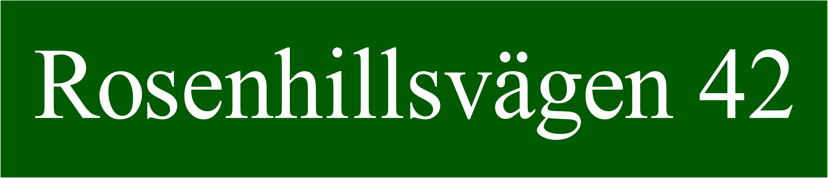 Kadunnimikyltti Nostalgia vihreä, Times regular / Ei - 7