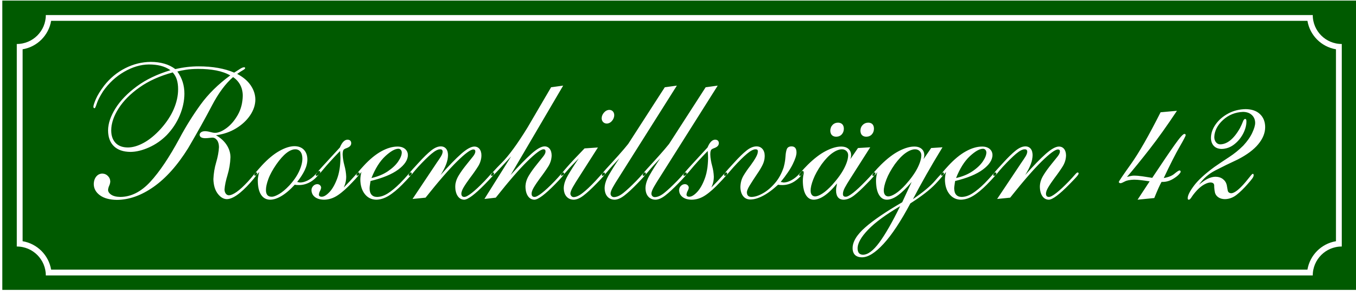 Gadenavneskilt Nostalgi Grøn, Shelley / Fransk - 7