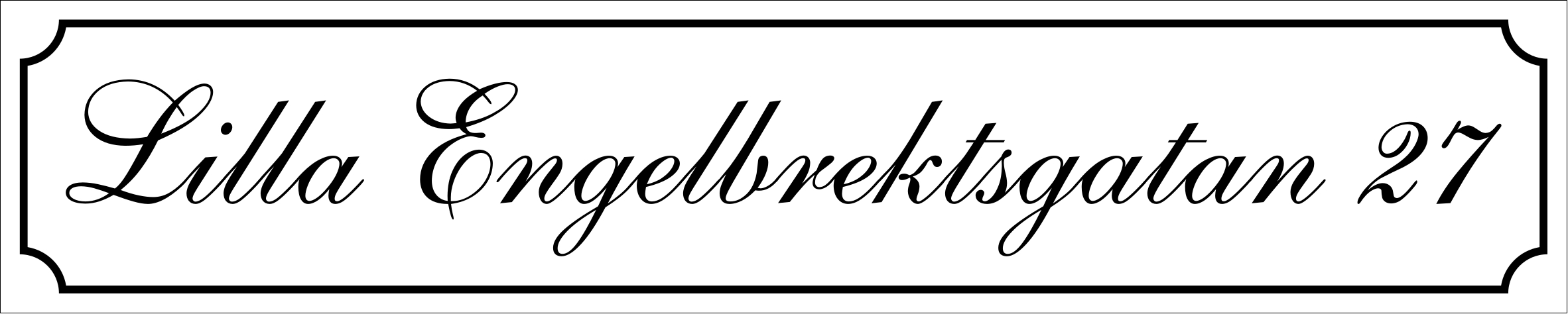 Kadunnimikyltti Valkoinen, Shelley / Ranskalainen - 5