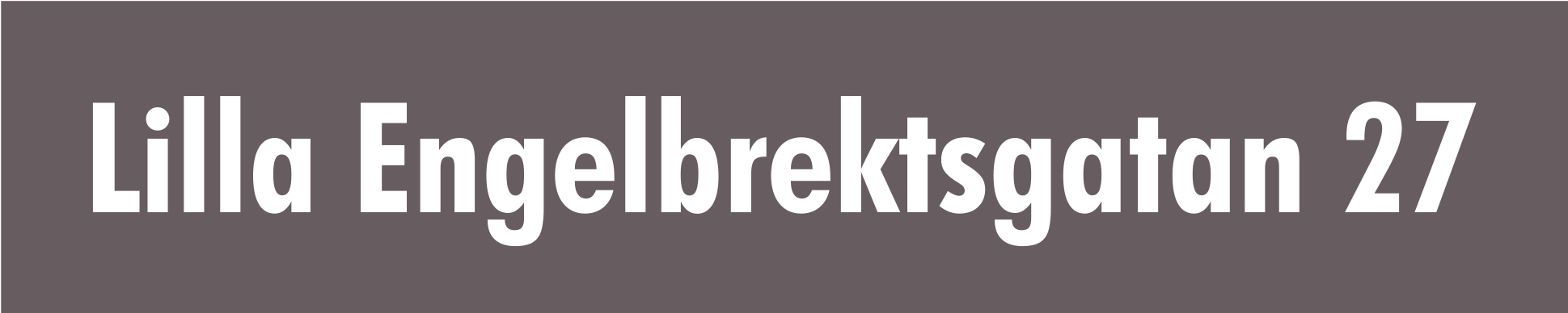 Kadunnimikyltti Keskiharmaa, Futura / Ei - 5