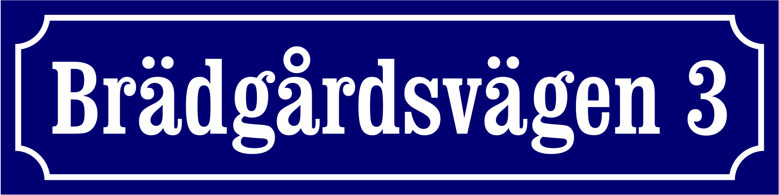 Gadenavneskilt Blå, Clarendon / Fransk - 2