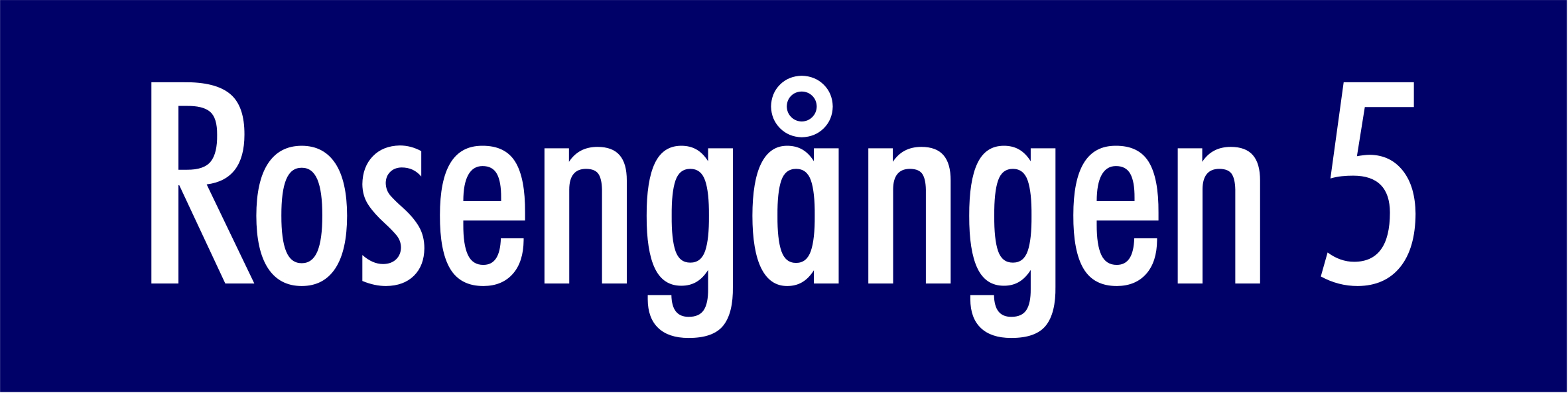 Straßenschild Blau, Futura / Kein - 6