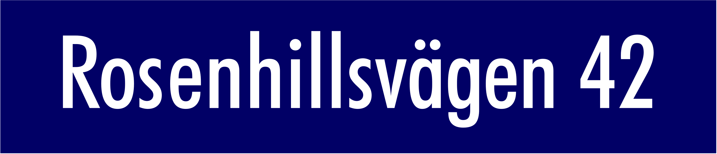 Straßenschild Blau, Futura / Kein - 7