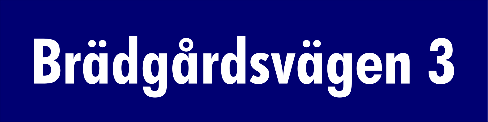 Straßenschild Blau, Futura / Kein - 2