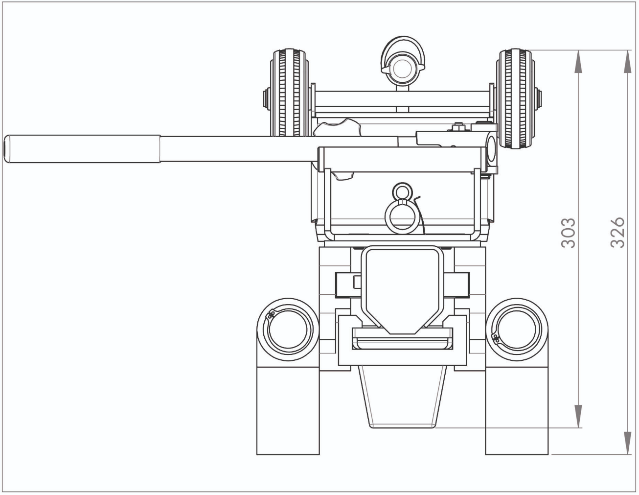 Hydraulisk domkraft JUNG JH 6 G Plus med integrerad pumpenhet / Maxlast: 6 ton - 3