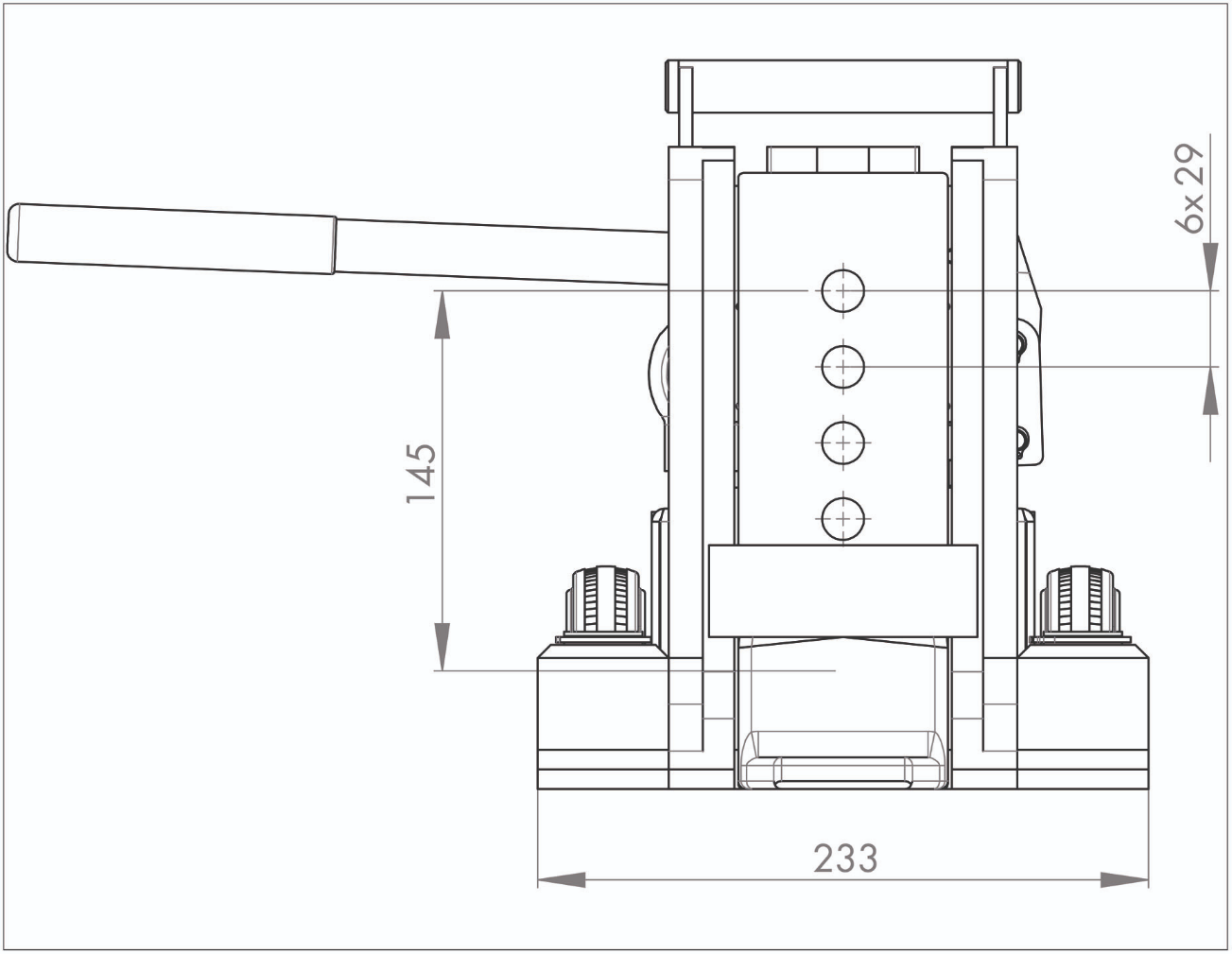 Hydraulisk domkraft JUNG JH 6 G Plus med integrerad pumpenhet / Maxlast: 6 ton - 4