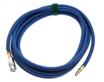 Luftslang gummi 5 meter, 15 bar, blå