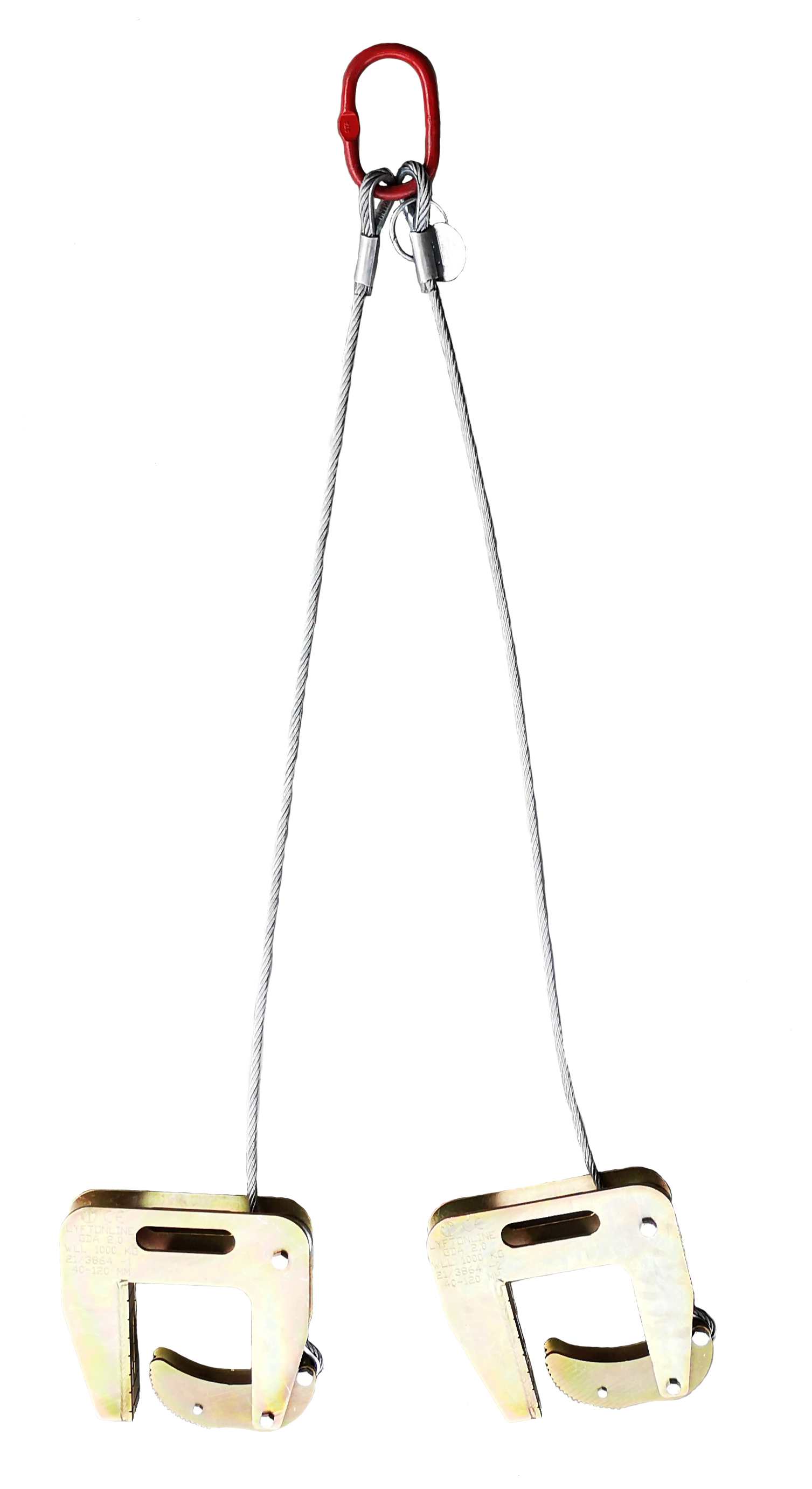 Brunnsringslyftare 2-partig längd: 1,8 meter, Gripvidd: 40-120 mm / Maxlast: 2000 kg