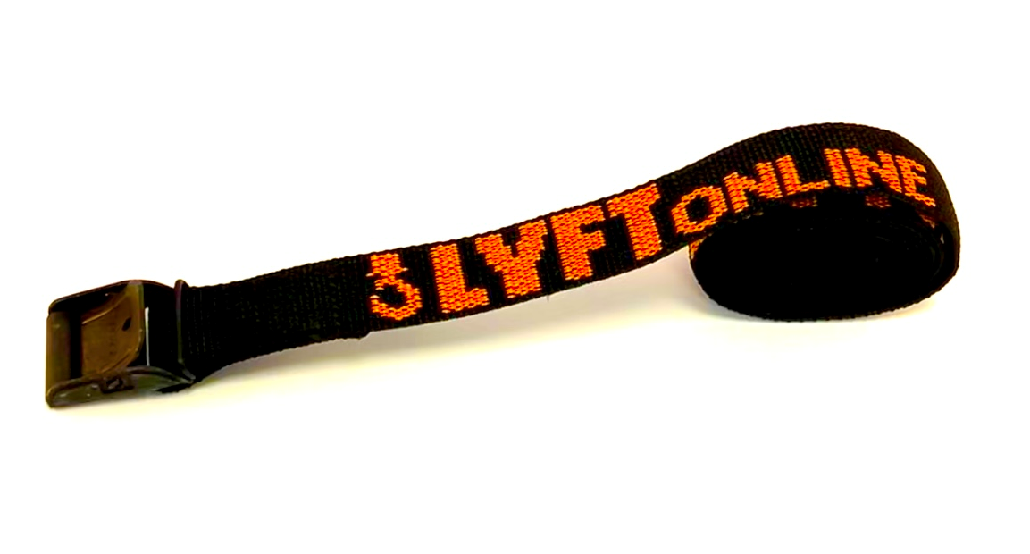 Spännrem 25 mm / Längd: 2 m / Surrningsstyrka 400 kg