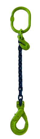 1-Partigt Kättingredskap 10 mm Klass 10 med förkortningskrok, Längd: 2 meter / Maxlast: 4 Ton