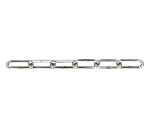 Kätting Rostfri Långlänkad 5 mm / Din 763 AISI 316