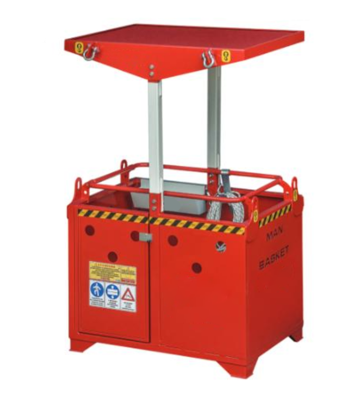 Krankorg för 4 personer med avtagbart tak / Maxlast 500 kg