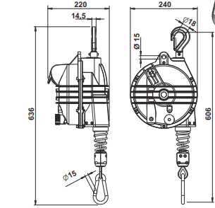 Balansblock Tecna Nollgravitation 9362B / Maxlast: 15-20 kg - 3