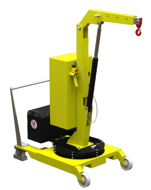 Mobil verkstadskran 01B2, Maxlast: 200-130 kg / Max utligg : 770 mm
