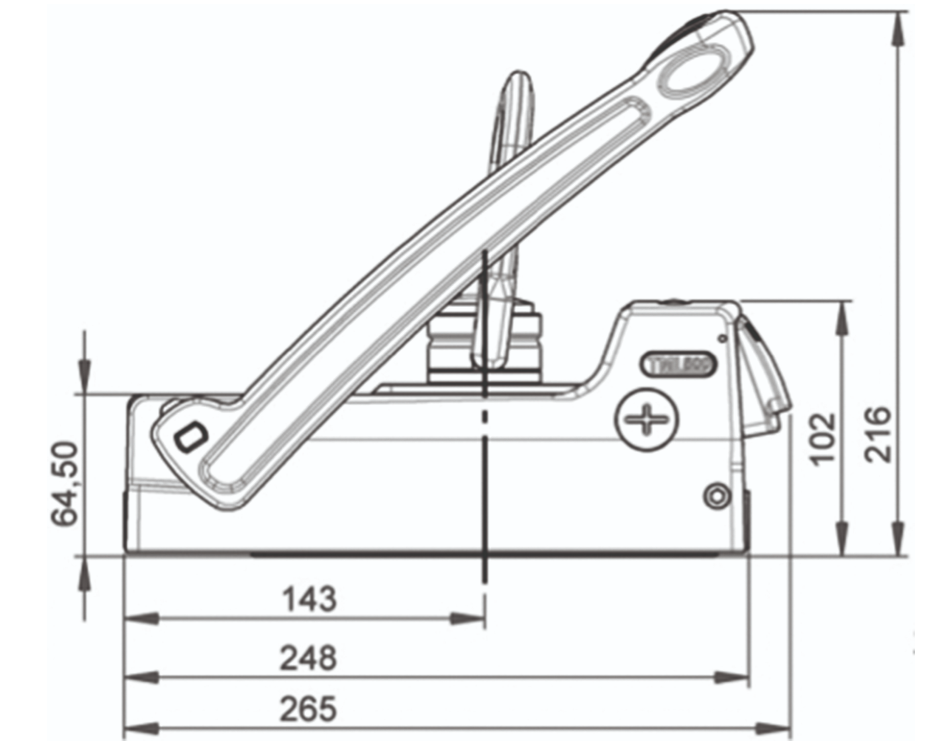 Lyftmagnet Alfra TML 500 / Maxlast: 490 kg - 2