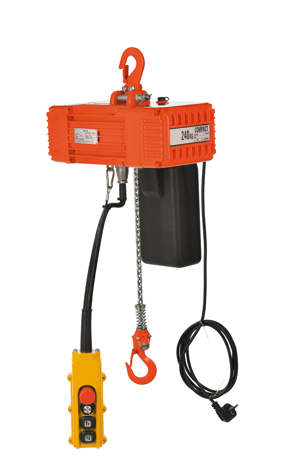 Kättingtelfer Compact Maxlast: 240 kg / Lyfthöjd: 3 meter / Lyfthastighet: 0-3,2/12,5 m/min