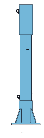 Pelarförlängning för kran 51618-51623 / Längd: 1200 mm