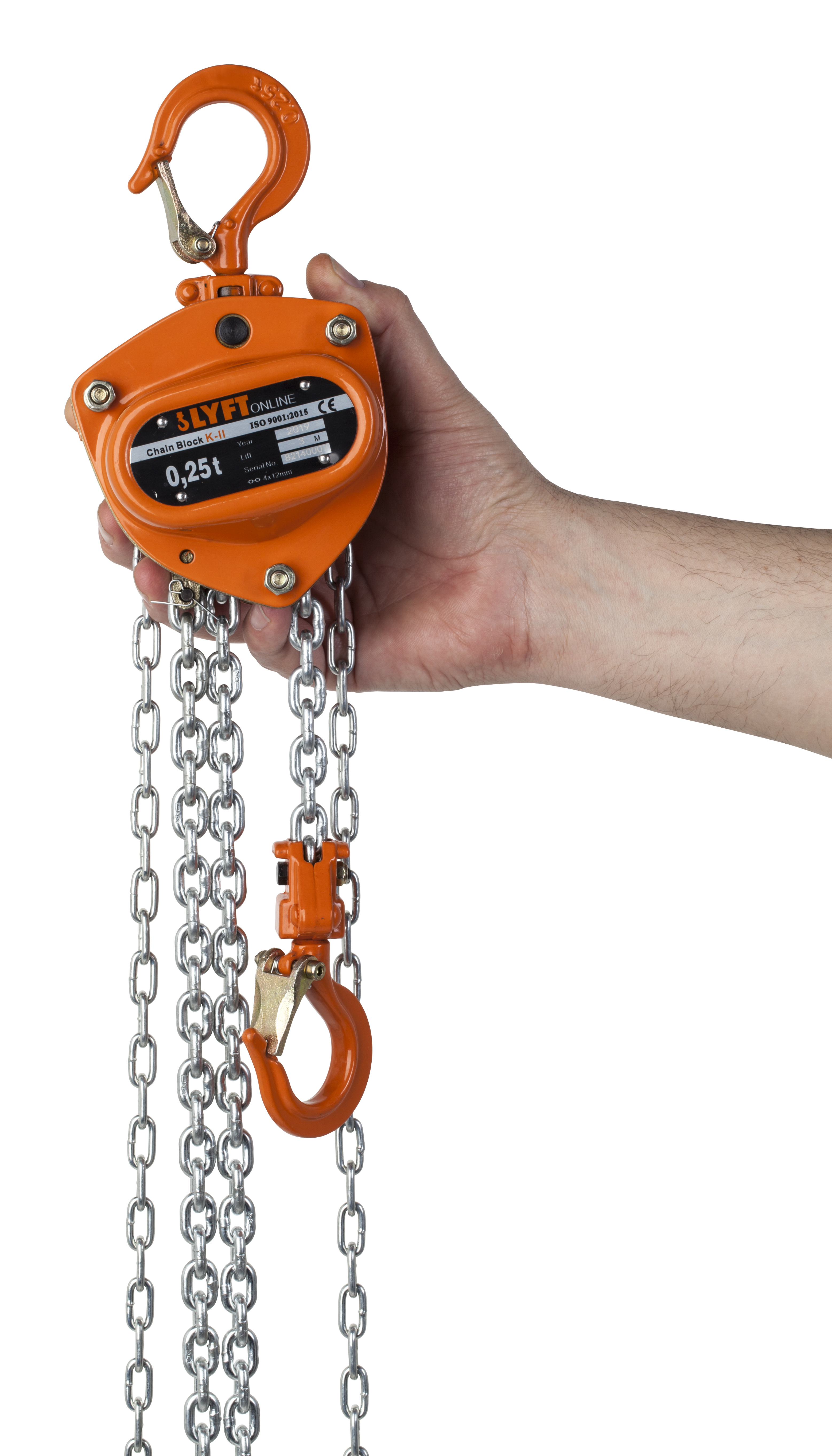 Snabblyftblock LYFTonline K-II PRO Mini Maxlast: 250 kg, lyfthöjd: 6 m