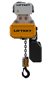 Kättingtelfer Liftket Star VFD frekvensstyrd med elektriskt åkverk, 1000 kg (1-12 m/min)
