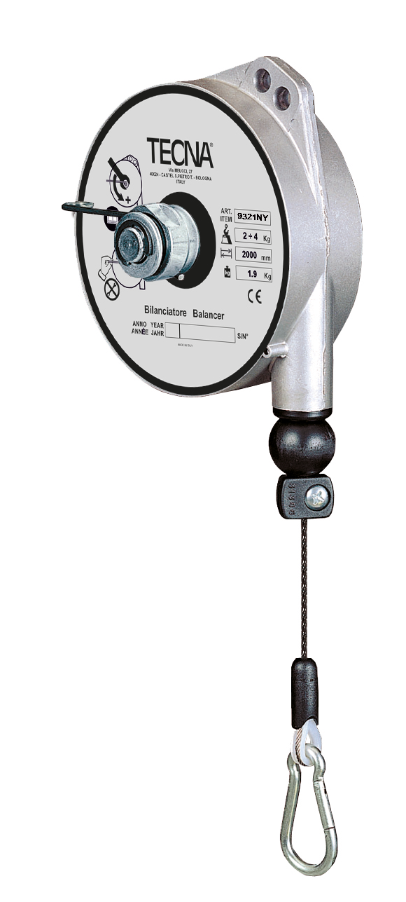 Balansblock fjäderretur 9321NY / Maxlast: 2-4 kg