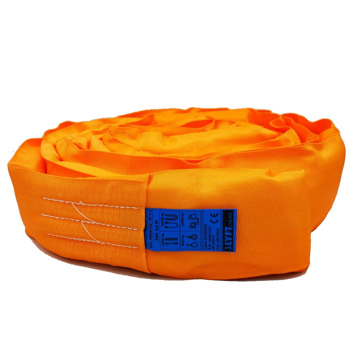 Rundsling Tubsling Orange 10 Ton / 8 m Effektiv längd