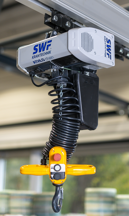 Kättingtelfer SWF Handymaster, Maxlast: 63 kg / Lyfthöjd: 3 meter / Lyfthastighet: 16/4 m/min