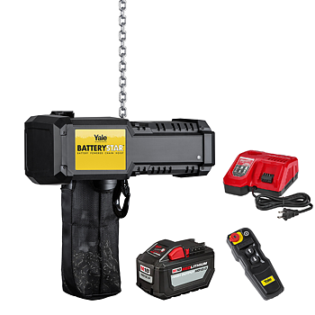 Batteridriven kättingtelfer Yale  BatteryStar / Maxlast: 1000 kg (Standard kit)