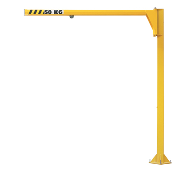 Pelarsvängkran lågbyggd 50 kg Armlängd 4 m