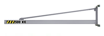 Väggsvängkran i aluminium 63 kg / Längd 2 meter