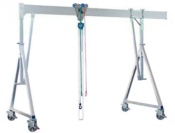 Bockkran 500 kg Flyttbar i aluminium 