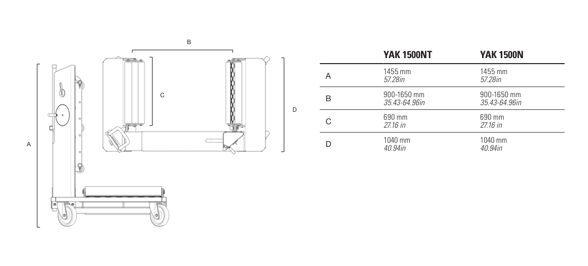 Hjulvagn SR 1500NT / Maxlast: 1,5 ton - 2