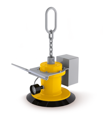 Vakuumklocka U01-E med 1x210 mm sugkopp / Maxlast: 75 kg